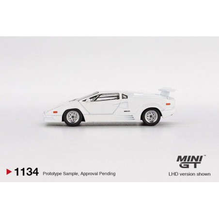 Lamborghini Countach 25th anniversary '89, wit 1:64 MiniGT (1134)
