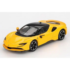 Ferrari SF90 '24, geel (Giallo Modena),  1:64, BBR Models