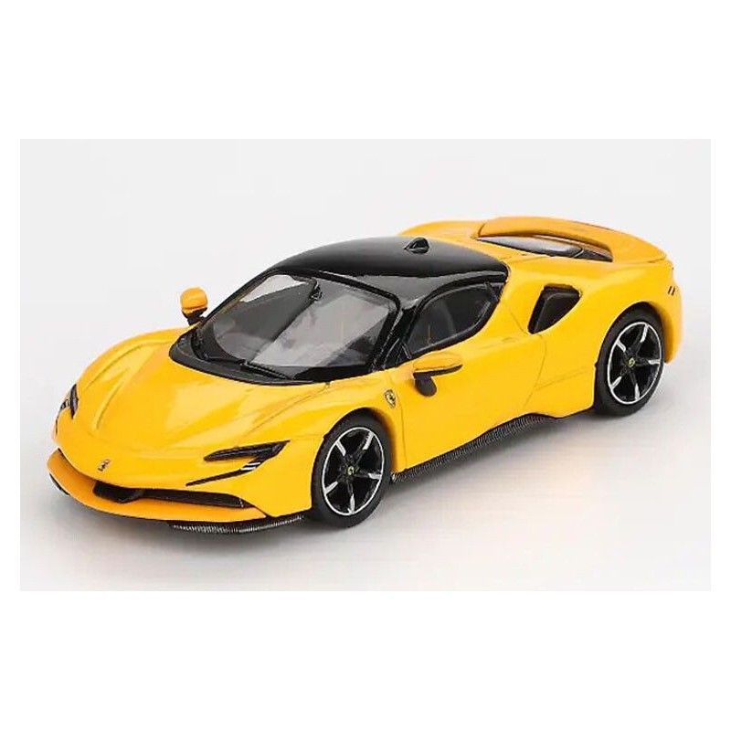 Ferrari SF90 '24, geel (Giallo Modena),  1:64, BBR Models