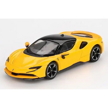 Ferrari SF90 '24, geel (Giallo Modena),  1:64, BBR Models