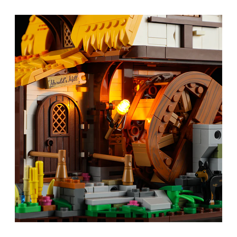 Lumibricks F9061 - Medieval water mill, 1278 steentjes