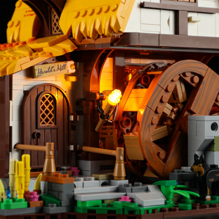 Lumibricks F9061 - Medieval water mill, 1278 steentjes