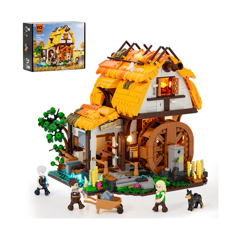 Lumibricks F9061 - Medieval water mill, 1278 steentjes