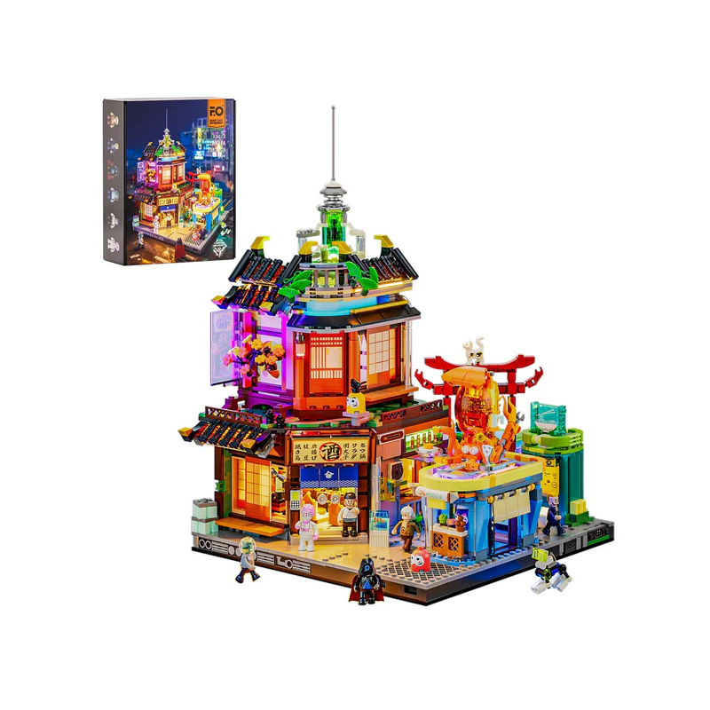 Lumibricks F9073 - Japanse Izakaya, 1987 steentjes
