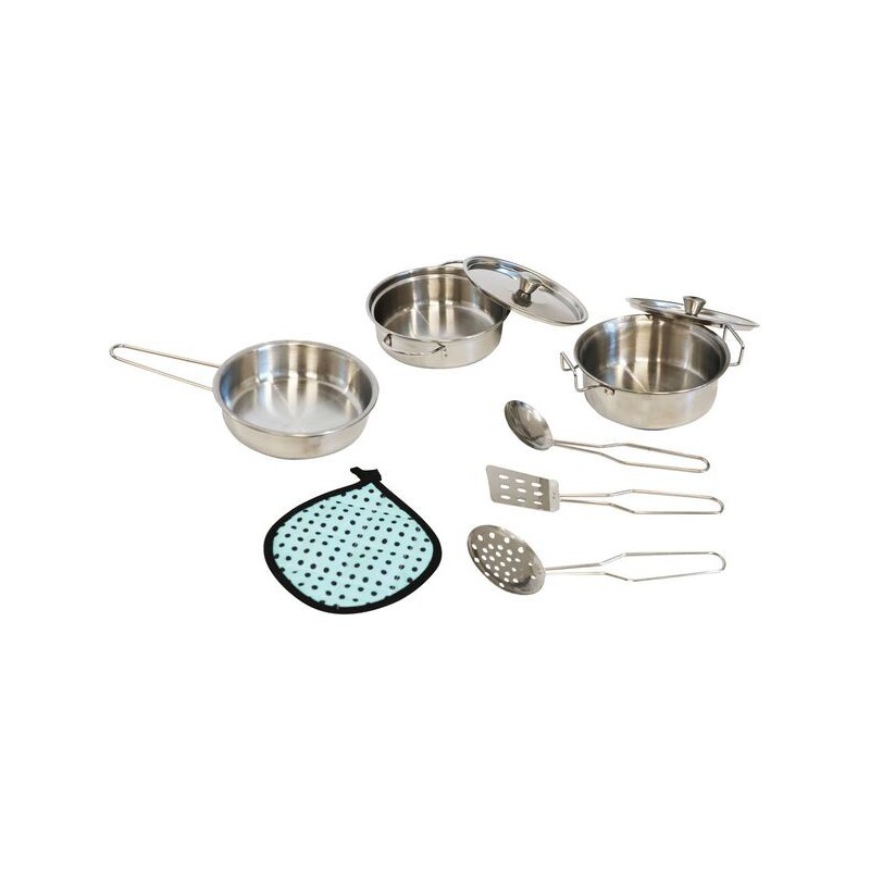 Spielmaus Pannenset Roestvrijstalen, 9 delig