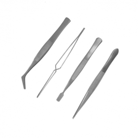 Stainless Steel Tweezer Set – 4 Pieces, HobbyTime