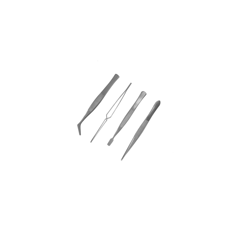 Stainless Steel Tweezer Set – 4 Pieces, HobbyTime