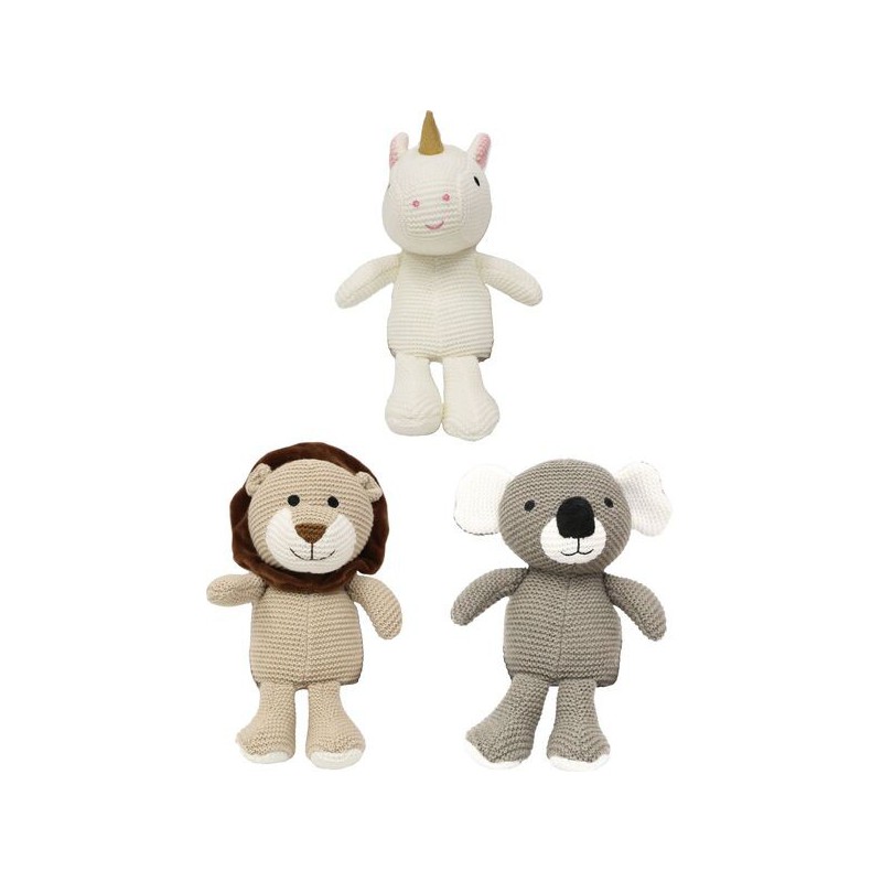 Spielmaus Gebreide knuffels met rammelaar