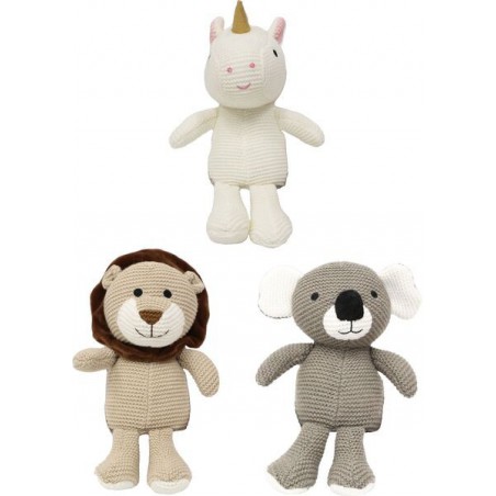 Spielmaus Gebreide knuffels met rammelaar