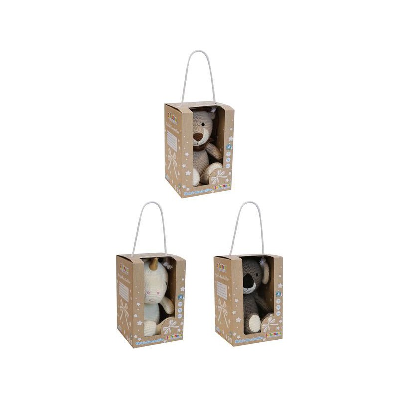 Spielmaus Gebreide knuffels met rammelaar