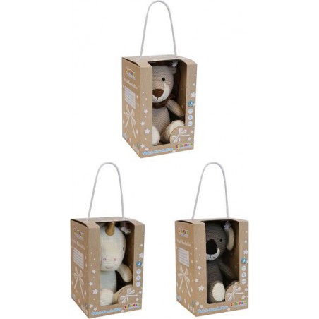 Spielmaus Gebreide knuffels met rammelaar