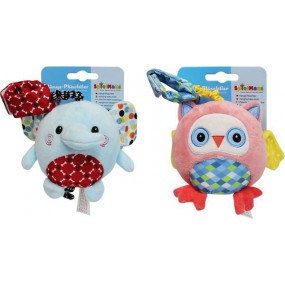 Spielmaus Pluche uil en olifant om op te hangen