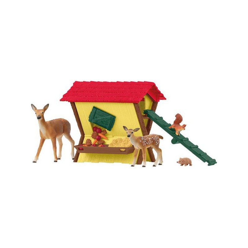 Schleich  Bosdieren voeren, 42658