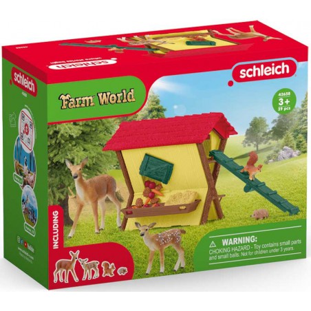Schleich  Bosdieren voeren, 42658