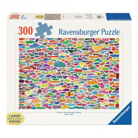 387 Dogs & one cat, 300 XL stukjes Ravensburger
