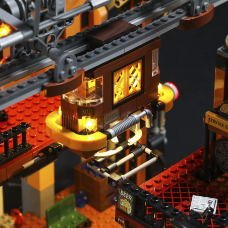Lumibricks F9007v2.0 - Steampunk train station, 1917 steentjes