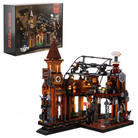 Lumibricks F9007v2.0 - Steampunk train station, 1917 steentjes