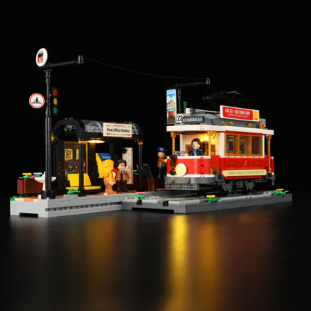 Lumibricks L9084 - Heritage tram and station, 1274 steentjes