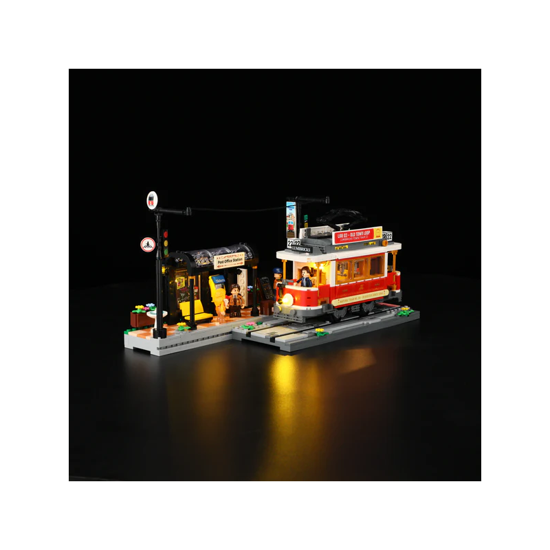 Lumibricks L9084 - Heritage tram and station, 1274 steentjes