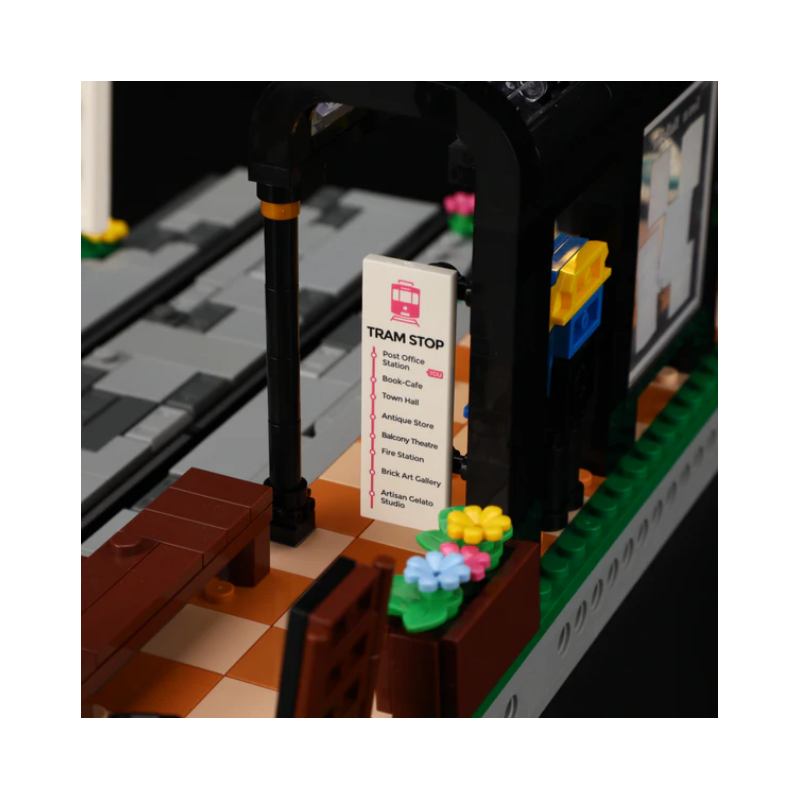 Lumibricks L9084 - Heritage tram and station, 1274 steentjes