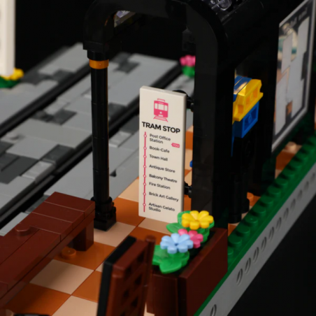 Lumibricks L9084 - Heritage tram and station, 1274 steentjes