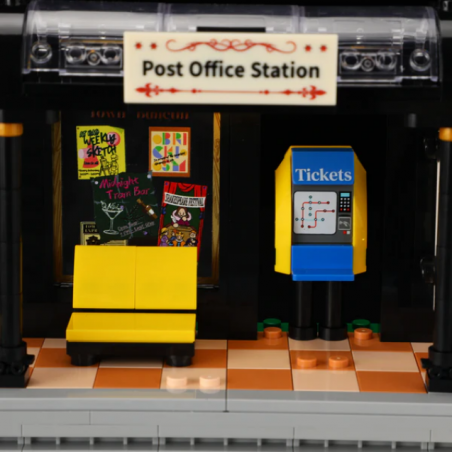 Lumibricks L9084 - Heritage tram and station, 1274 steentjes