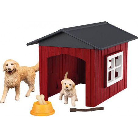 Schleich Hondenhok met golden retriever, 42722