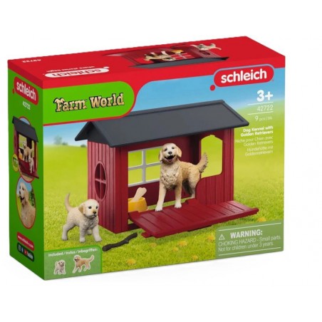 Schleich Hondenhok met golden retriever, 42722