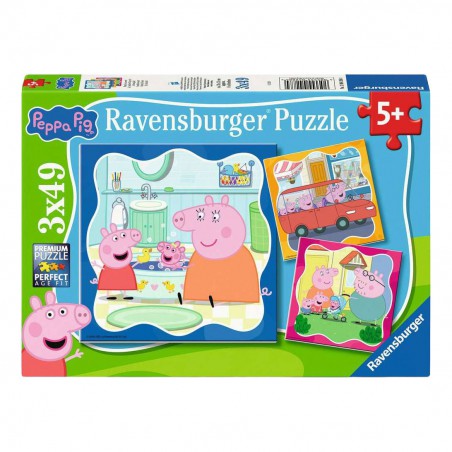 Peppa Pig, 3x49 stukjes Ravensburger