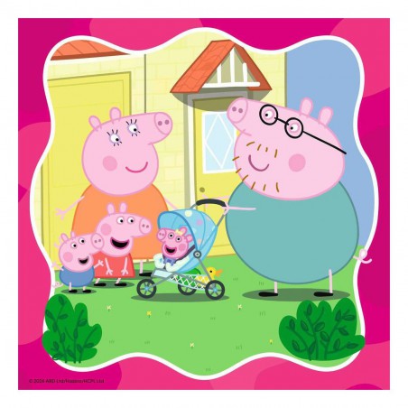 Peppa Pig puzzel 3x49stukjes ravensburger