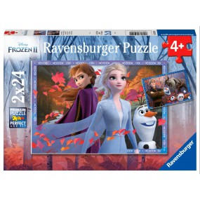Disney Frozen 2, IJzige avonturen, 2x24 stukjes Ravensburger