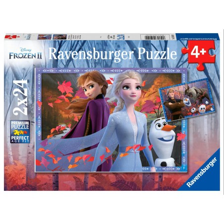 Disney Frozen 2, IJzige avonturen, 2x24 stukjes Ravensburger