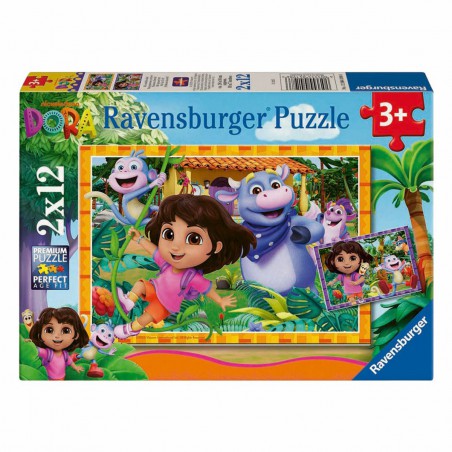 Dora, we can do it, 2x12 stukjes Ravensburger