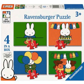 Nijntje 70 jaar 12+16+20+24 stukjes Ravensburger