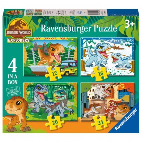 Jurassic World Explorers, 12+16+20+24 stukjes Ravensburger