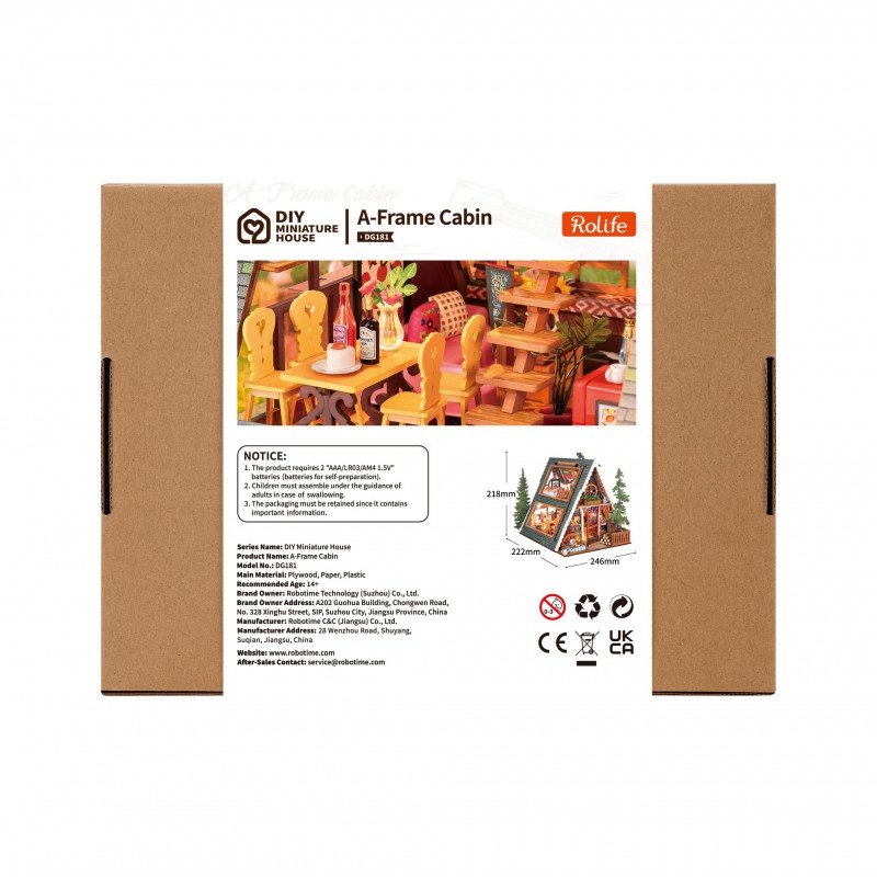 A-Frame Cabin, Diy Miniature House, Rolife