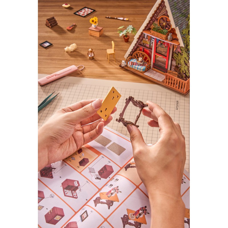 A-Frame Cabin, Diy Miniature House, Rolife