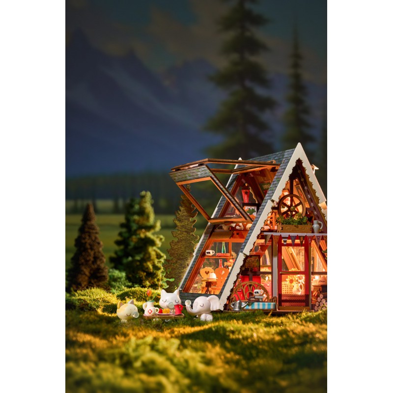 A-Frame Cabin, Diy Miniature House, Rolife