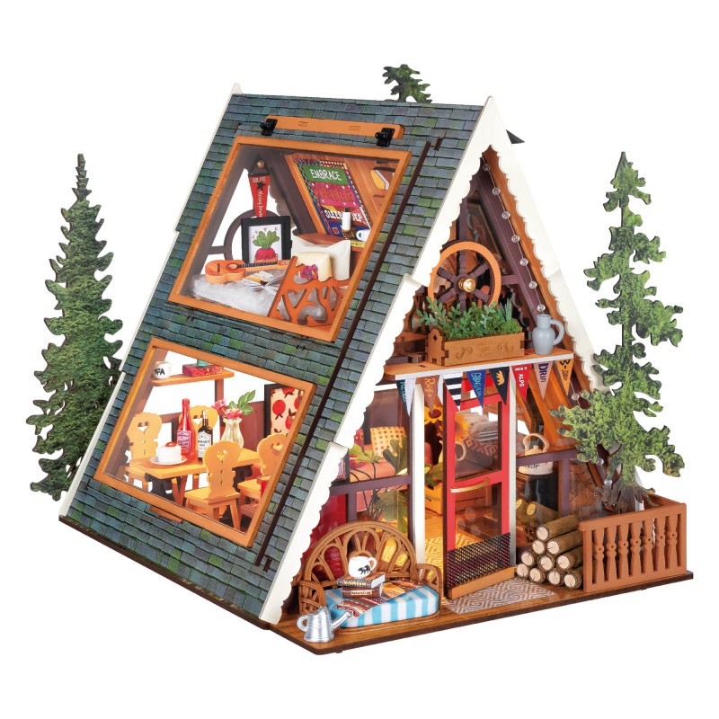 A-Frame Cabin, Diy Miniature House, Rolife