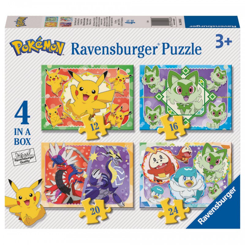 Pokemon 12+16+20+24 stukjes Ravensburger