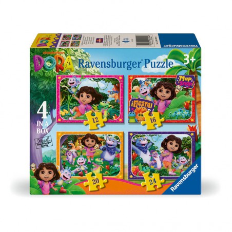 Dora, join the adventure, 12+16+20+24 stukjes Ravensburger