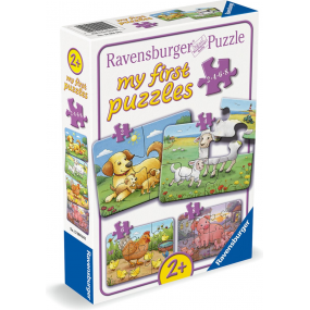 Boerderijdieren 2+4+6+8 stukjes Ravensburger: My First Puzzles