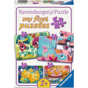 Sweet dinosaurs 2+4+6+8 stukjes Ravensburger: My First Puzzles
