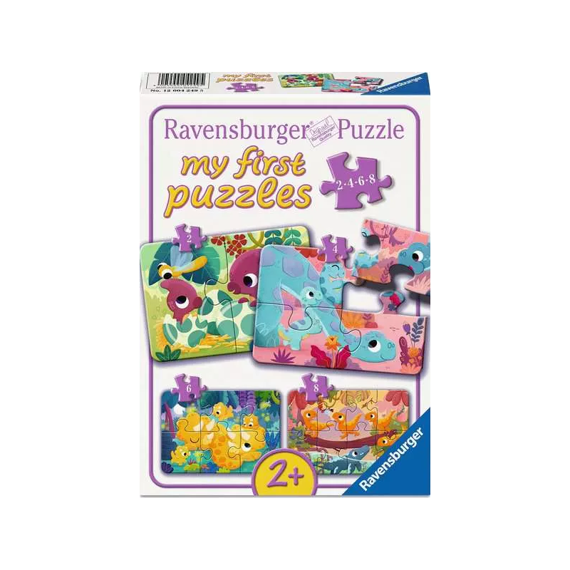 Sweet dinosaurs 2+4+6+8 stukjes Ravensburger: My First Puzzles