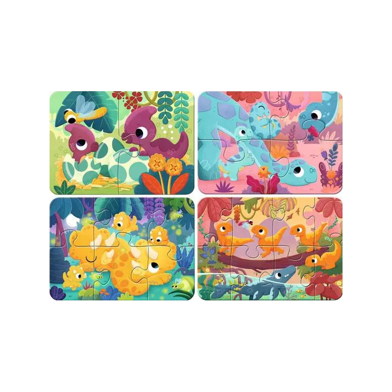 Sweet dinosaurs 2+4+6+8 stukjes Ravensburger: My First Puzzles