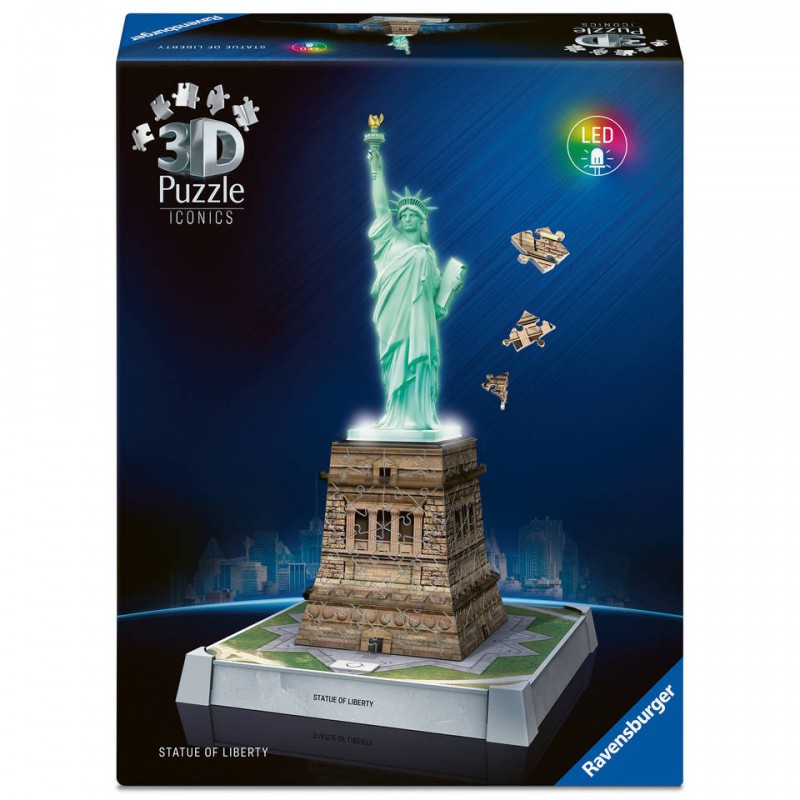 3D puzzel, Statue of Liberty, with light, 216 stukjes Ravensburger