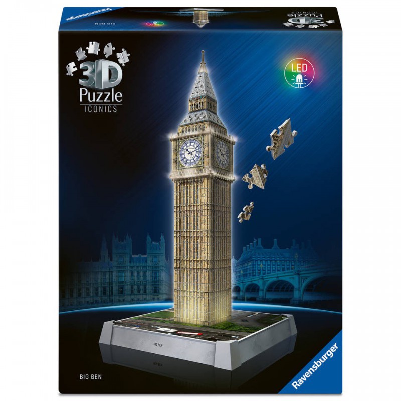 3D puzzel, Big Ben, with light, Ravensburger