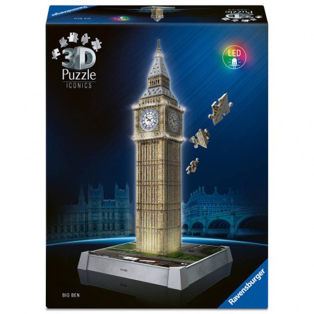 3D puzzel, Big Ben, with light, Ravensburger