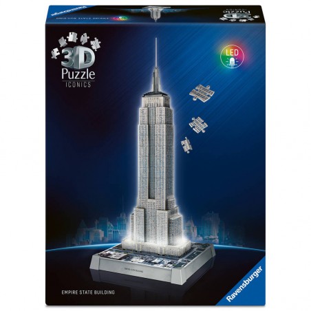 3D puzzel, Empire State Building, with light, Ravensburger
