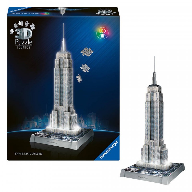 3D puzzel, Empire State Building, with light Ravensburger 235 stukjes